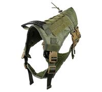 WRITWAA Service Dog Harness for Large Dogs, Lightweight Oxford Cloth German Shepherd Vest Harness with Comfortable Fit, Creative Design for Outdoor Use
