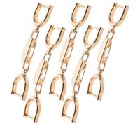 WRITWAA Shoe Chain Buckles Lightweight Alloy Replacement Buckle for Broken Chains DIY Shoe and Clothing Accessories 3.15X0.87X0.31 Inches Clip-On Belts Skirts Bags