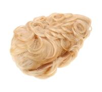 WRITWAA Short Curly Human Hair Wig for Women with Bangs Light Color Wavy Layered Hairpiece for Weddings Parties and Performances and Textured Design for Any Occasion