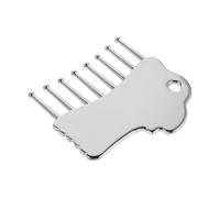 WRITWAA Silver Alloy Gua Sha Tool Rabbitshaped Facial Massager Comb with Dual-function Design for Soothing Skin, for Beauty Spa and Self Care