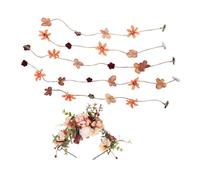WRITWAA Simulation Flower Hair Accessories Floral Headband and Flower Clips for Little Girls Weddings Bridesmaid Gifts Beach Vacation Styling Includes Daisy-inspired Designs Cute and