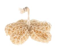 WRITWAA Sisal Shower Exfoliating Ball for Adults, Body Scrub Exfoliator Sponge with Exfoliating Texture and Dead Skin Cell Removal, Beige Bath Sponge for Gentle Skin Cleaning and Shower
