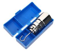 WRITWAA Slotted Weight Set with Hanger, Metal Slotted Mass for Physics Experiments, Classroom Balance Calibration Weights 10G-200G