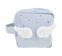 WRITWAA Small Feminine Hygiene Organizer: Sanitary Napkin Storage Bag for Purse - Travel Essentials Storage Bag for Women Girls On Period 4.7x4.7'' (Sky-Blue)