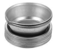 WRITWAA Small round Iron Paint Tray Cups with Precision Pour Spout for Easy Cleaning, Mini Pigment Mixing Tray for Scale Model Painting and Colour Blending