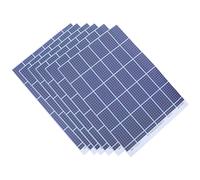 WRITWAA Solar Panel Stickers Self-adhesive Photovoltaic Decals 6sheets for Model Trains and Scenery with Realistic Design Included Suitable for Hobby Building and Model Railway Layouts