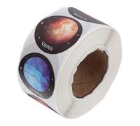 WRITWAA Solar System Stickers 1 Inch (2.5cm) 500pcs Roll Realistic Planet Decals Outer Space Stickers for Kids Classroom Bedroom Nursery Reward Labels