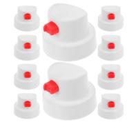 WRITWAA Spray Paint Nozzles 10Pcs PE with Button for Aerosol Cans Designed for Graffiti Art and Touchup Painting