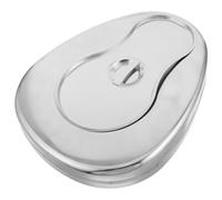 WRITWAA Stainless Steel Bedpan, Portable Bedside Urinal with Lid, Portable Beds Care Toilet for Home Nursing and Facilities