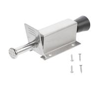 WRITWAA Stainless Steel Doorstop Practical Door Holder 3.5x2x1.2inch Rust Resistant Rubber Head Floor Mounted Door Stop for Office Use