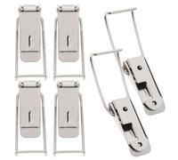 WRITWAA Stainless Steel Draw Latch 6Pcs with Duckbill Lock for Toolbox Water Tank Spring Catch Suitable for Gate and Door Security