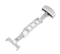 WRITWAA Stainless Steel Watch Clasp with Single Buckle Fasten Clasp, Silver Replacement Band for Men and Women, Sturdy and Secure Attachment with Comfortable Feel, Suitable for High-end