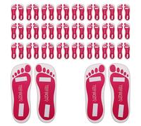 WRITWAA Sticky Spray Tan Sole Protectors 25 Pairs Disposable Foot Pads for Mobile Tanning and Salon Spray Tanning Accessories for Spa and Event Use