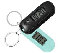 WRITWAA Student Electronic Watches Easy to Read Time Graduation Time Feature 2pcs Digital Keychain Watches for Boys and Girls Hanging on Bag or Backpack for School the Exam