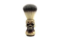 WRITWAA Sturdy Tool with for Men Brush Resin Featuring Beard and Handle Badger Hair Skull Head Design, Facial Cleansing Clean to Keep Hands, Whiskers and Beard Grooming on Business