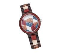 WRITWAA Stylish Wooden Quartz Watch for Women and Men with Precise Time Keeping, Lightweight Design, Common Glass Mirror, for Many Kinds of Occasion