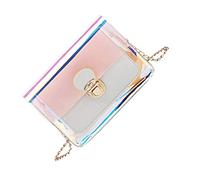 WRITWAA Symphony Cosmetic Bag PVC Material Fashion Bag Buckle Closure for Travel Makeup Storage for Women Versatile and Stylish