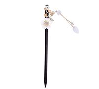 WRITWAA Tassel Hair Accessory Vintage Hair Stick Ebony Azure Stone Alloy Material Tightly Simple Generous Style
