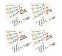 WRITWAA Teacher Reward Cards 50Pcs Rainbow Incentive Notes for Parents Positive Behaviour Postcards Preschool Kindergarten Elementary Classroom Use