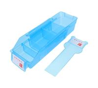 WRITWAA Telescopic Medicine Dispenser Box Blue with Multi-Compartment Pharmaceutical Storage for Infusion Bottles Home Medication Organiser Shelf