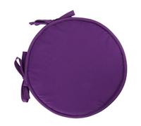 WRITWAA Thick Round Seat Cushion for Dining and Office Chairs, 30Cm Diameter Polyester Pad with Edge Binding, Purple Chair Seat Pad for Home, Restaurant, and Study Use