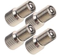 WRITWAA Tire Valve Stem Extenders 4Pcs Stainless Steel High Pressure Valve Stem Rods Tubeless Extensions for Car and Motorcycle Use