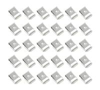 WRITWAA Trailer Frame Cable Clamp 30pcs Stainless Steel Wire Clamps 4mm² 90 Degree with Features Preventing Cable Insulation Damage for Solar Panel and Trailer Use