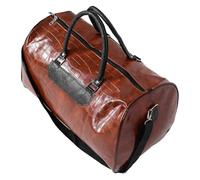 WRITWAA Travel Duffel Bag and Ample Space for Weekend Getaways Large Capacity Pu Leather with Sturdy Construction Stylish Casual Holdall Handbag and Business Trips for Men and Women