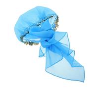 WRITWAA Tribal Belly Dancer Headscarf with Dynamic Coin Embellishments, Gauze Material with Jingling Metal Coins, Ethnic Style Hair Band for Women and Dance Show Performance Accessories