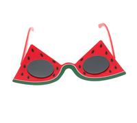 WRITWAA Tropical Woman's Oversized Watermelon Sunglasses Funny Fruit Shape Sunglasses for Beach Party Round Oversized Photo Props