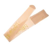 WRITWAA Ultrathin Silk Stockings Pantyhose Leggings Mermaid Scale Design Stretchy Sheer Socks Shiny Sparkly Tights for Women Ladies Girls Golden