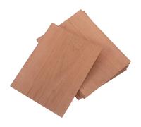 WRITWAA Unfinished Solid Wood Carving Material Thin Made from Black Walnut and Cherry Wood 10pcs for Hand Carving and Artistic Projects for DIY Crafting