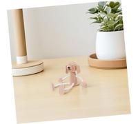 WRITWAA Unfinished Wooden Dog Figurine Small DIY Painting Craft for Cute Puppy Animal Ornament for Creative Art Projects and Educational Fun