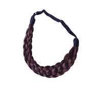 WRITWAA Unique Braided Headband High Temp Wire Wig Hair Flexible Adjustable Band for Photo Shoots Special Occasions