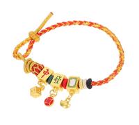 WRITWAA Unisex Luck Bangle with Braided Rope Design Vibrant Colorful Threads Symbol of Prosperity for Daily Wear and Celebrations