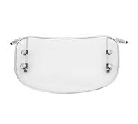 WRITWAA Universal Motorcycle Windshield Windscreen for Scooter and Electric Vehicle with High Transparency and Widened Edge Design for Improved Comfort and Easy Installation