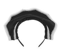 WRITWAA Victorian Style Black Headband for Women Vintage Medieval Hair Accessory All Elegant and Comfortable for Special Occasions