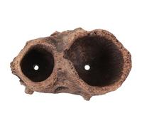 WRITWAA Vintage Cement Bonsai Pot Retro Tree Stump Planter Creative Decorative Flowerpot for Indoor Outdoor Succulent Plants Garden Use