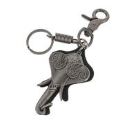 WRITWAA Vintage Elephant Keyring Alloy Key Chain with Corrosion Resistance and Practical Metal Design, for Car Key and Everyday Use in Punk Retro Style