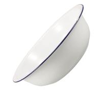 WRITWAA Vintage Enamel Wash Basin Foot Soaking Bowl for Home Use Retro Design for Foot Bath Face Washing and Laundry Enamelware Mixing Bowl Easy to Clean