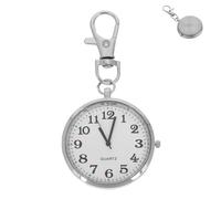 WRITWAA Vintage Large Number Pocket Watch with Keychain for Elderly Nurses Clear Analog Display Portable Nursing Student Medical Watch Easy to Read Clock for Exams and Learning
