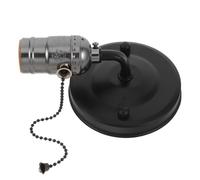 WRITWAA Vintage Pull Chain Light Socket E26/e27 Lamp Bulb Holder with Sturdy Copper Build and Adjustable Bulb Angle for Living Rooms and Studies Wall Light Base Holder