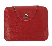 WRITWAA Vintage Wear Resistant Leather Pocket Coin Bag for Men Lightweight Cash Storage Pouch with Neat Internal Structure Genuine Leather Coin Purse Compact Wallet for Cards and Change