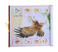 WRITWAA Wall Calendar Space-saving Wall Decoration Hanging Scroll with Traditional Chinese Design 2026 Lunar Feng Shui Calendar Year of The Horse and Paper Material for Home and Office