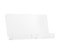 WRITWAA Wall Mounted Tablet Stand Holder for Phones and Tablets, Acrylic with Reserved Charging Hole and Cable Management Groove, Hands-free Mount for Bathroom and Kitchen Use