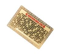 WRITWAA Wallet Amulet Kwan Yin Guanyin Gold Card Traditional Amulet with Fine Craftsmanship Lightweight Aluminium Magnesium Alloy Compact Design Easy to Carry Not Easy to Age