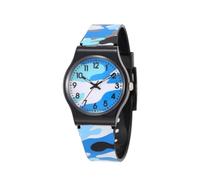 WRITWAA Watch for Camouflage Design Plastic Quartz Timepiece for Learning and Everyday Wear