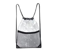 WRITWAA Waterproof Drawstring Toiletry Bag 34x45cm Large Bath Organizer Portable Travel Cosmetic Beach Shower Tote Black