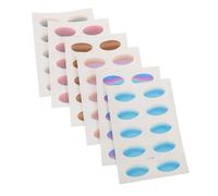 WRITWAA Waterproof Eyeshadow Stickers Paper Material with Natural 3d Effect 6 Sheets Temporary Eye Makeup Accessories Easy-to-use Cosplay Eye Shadow Stickers for Parties and Festivals