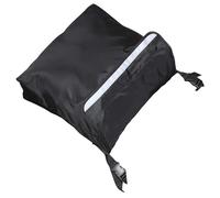 WRITWAA Waterproof Wheelchair Storage Bag with Adjustable Straps, Sturdy Black Nylon Hanging Bag Compatible with Scooters and Electric Chairs for Mobility Devices